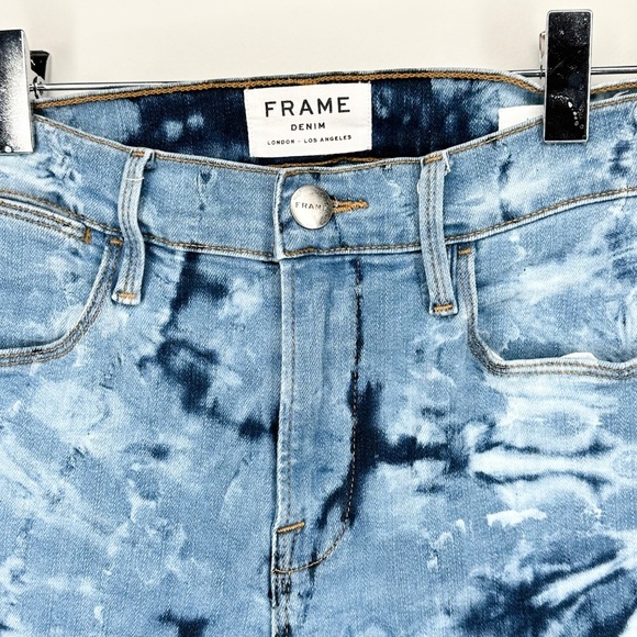 FRAME Women's Le High Skinny Raw Edge Jeans Size 26 - Picture 6 of 9